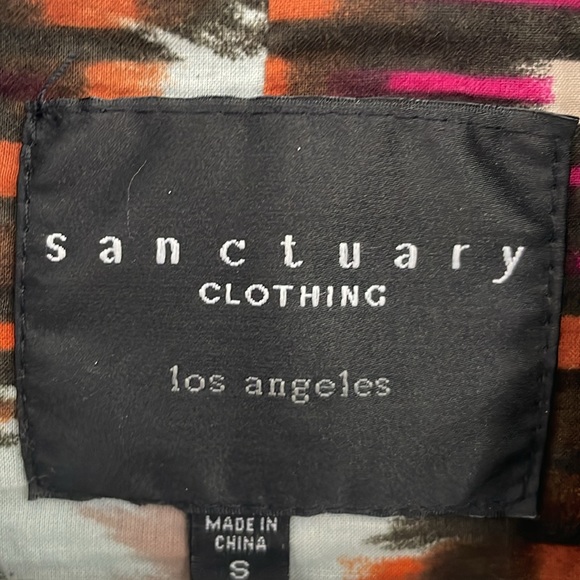 Sanctuary boho style black motorcycle vest size S - Picture 3 of 5